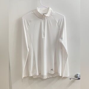 Adidas Women's Golf White 1/4 Zip Size M